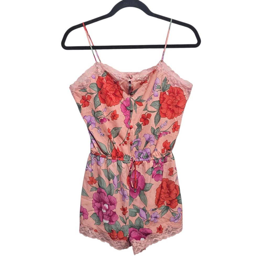 Victoria's Secret Gold Label Floral Romper Size Medium